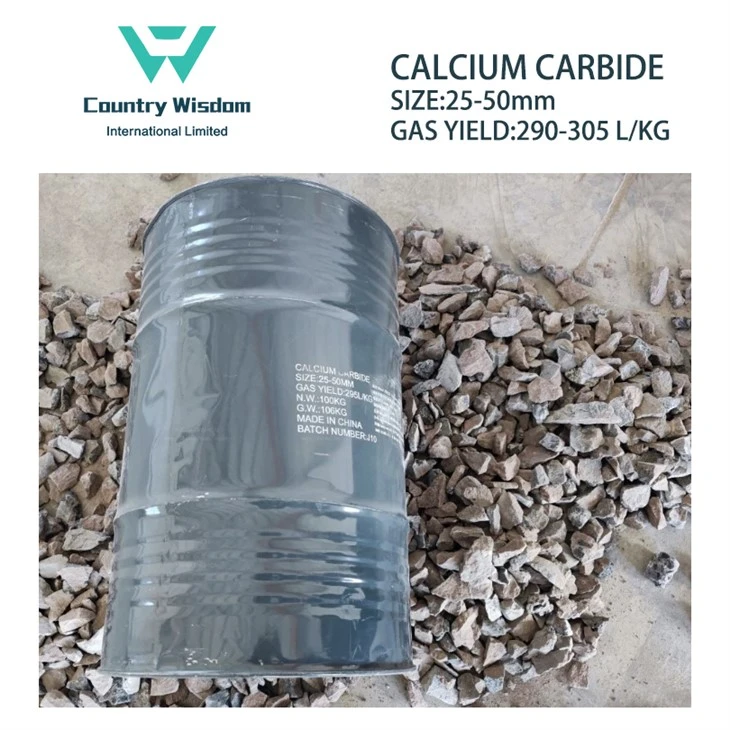 Calcium Carbide Gas Yield 295L/Kg Size 25-50mm